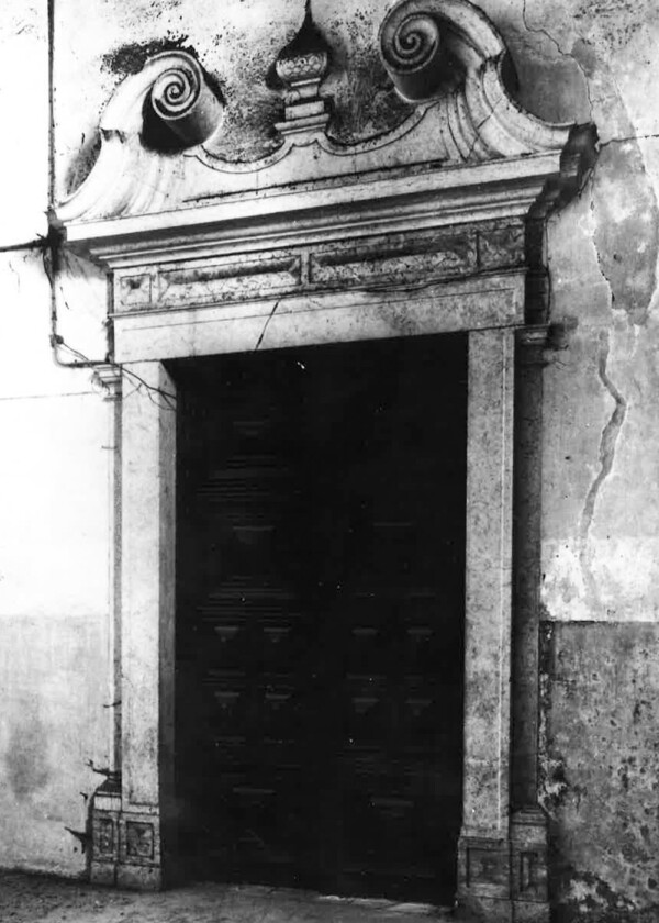 Library entrance door